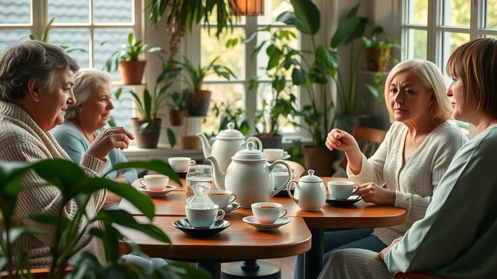 Infusion Tea Orlando—organic tea blends served in charming room with friends, healthy eating and wellness community
