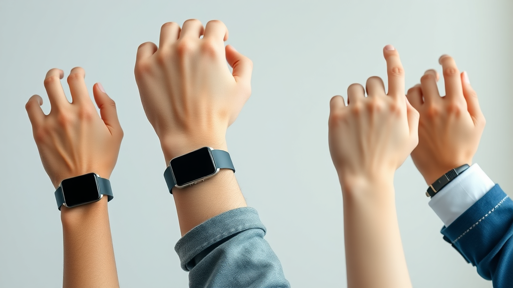 Side-by-side comparison of four wearable health technology devices