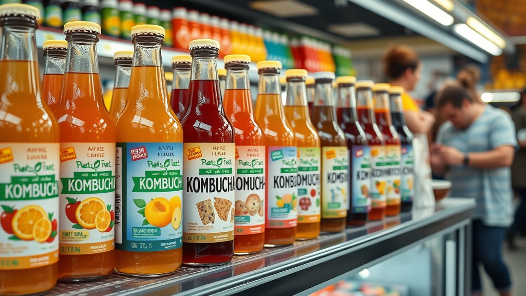 refrigerated kombucha bottles orlando city grocery store cold brew