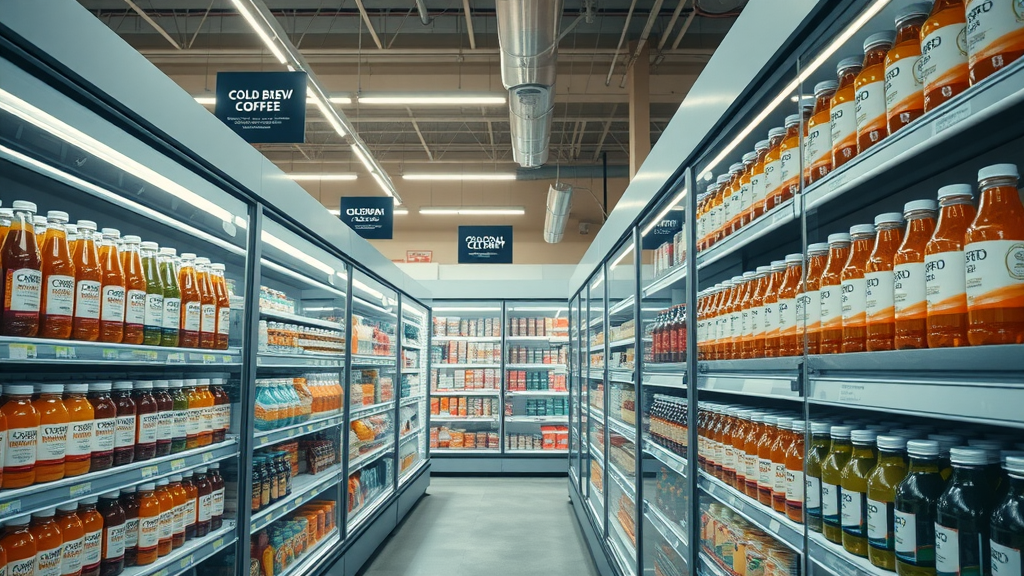 refrigerated kombucha display orlando grocery store cold brew options