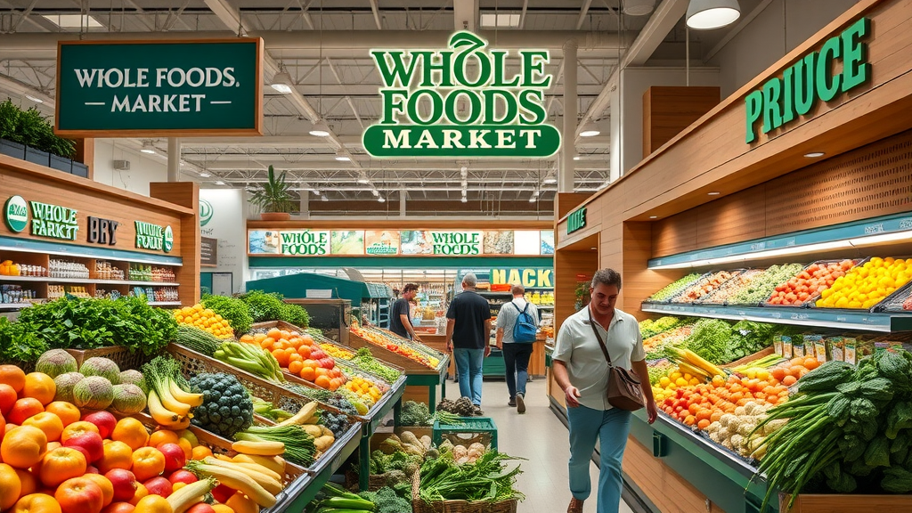 bright and welcoming produce section at Whole Foods Market in Orlando with pristine organic fruits and vegetables on display where to buy organic produce in Orlando