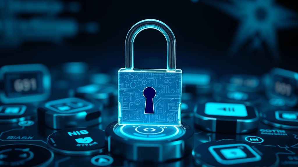 Padlock symbolizing data security in wearable health technology